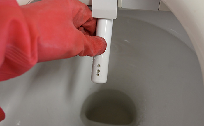 そうじボタンがない場合はノズルを出す